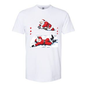 Santa Wrestling Lover Wrestler Christmas Xmas Pajama Gift Softstyle CVC T-Shirt