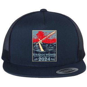 Strange Women Lying In Ponds Distributing Swords 2024 Flat Bill Trucker Hat