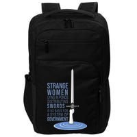 Strange Women Lying In Ponds Distributing Swords Impact Tech Backpack