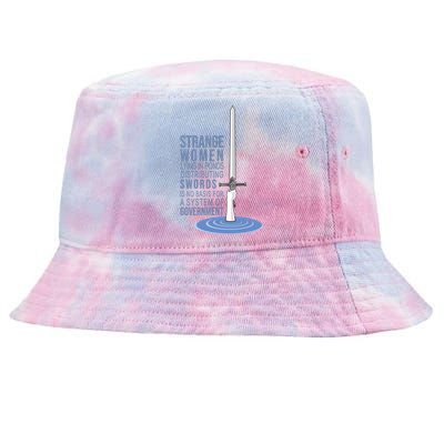 Strange Women Lying In Ponds Distributing Swords Tie-Dyed Bucket Hat