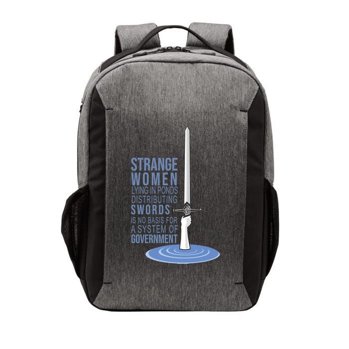 Strange Women Lying In Ponds Distributing Swords Vector Backpack