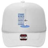 Strange Women Lying In Ponds Distributing Swords High Crown Mesh Back Trucker Hat