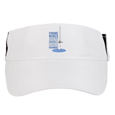 Strange Women Lying In Ponds Distributing Swords Adult Drive Performance Visor