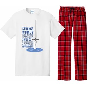 Strange Women Lying In Ponds Distributing Swords Pajama Set