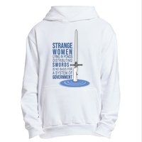 Strange Women Lying In Ponds Distributing Swords Urban Pullover Hoodie