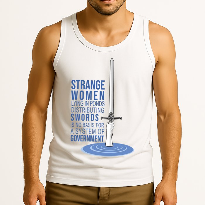 Strange Women Lying In Ponds Distributing Swords Tank Top