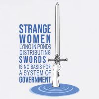 Strange Women Lying In Ponds Distributing Swords Wool Snapback Cap