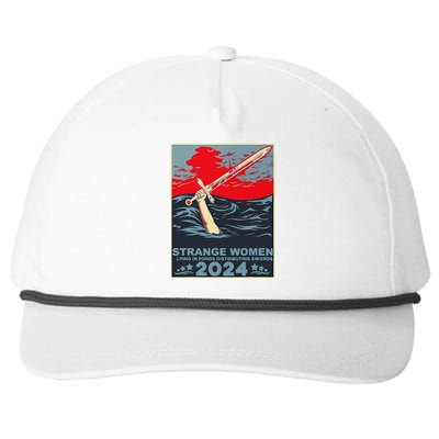 Strange Women Lying In Ponds Distributing Swords Design Snapback Five-Panel Rope Hat