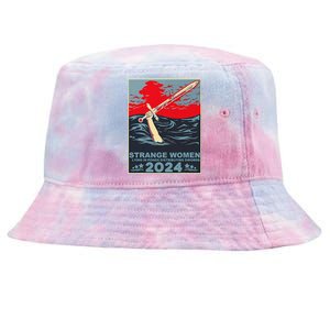 Strange Women Lying In Ponds Distributing Swords Design Tie-Dyed Bucket Hat