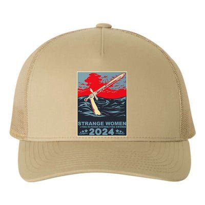 Strange Women Lying In Ponds Distributing Swords Design Yupoong Adult 5-Panel Trucker Hat