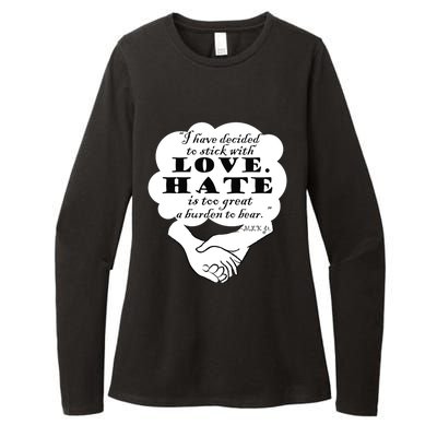 Stick With Love Quote Martin Luther King Jr Day Gift Womens CVC Long Sleeve Shirt