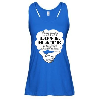 Stick With Love Quote Martin Luther King Jr Day Gift Ladies Essential Flowy Tank