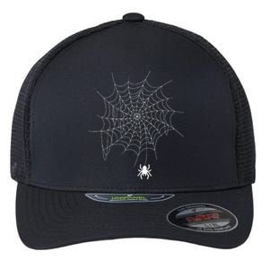 Spider Web Lazy Diy Halloween Costume Spooky Insect Flexfit Unipanel Trucker Cap