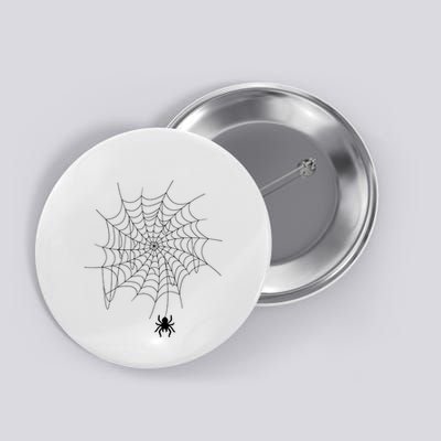Spider Web Lazy Diy Halloween Costume Spooky Insect Button