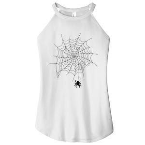 Spider Web Lazy Diy Halloween Costume Spooky Insect Women's Perfect Tri Rocker Tank