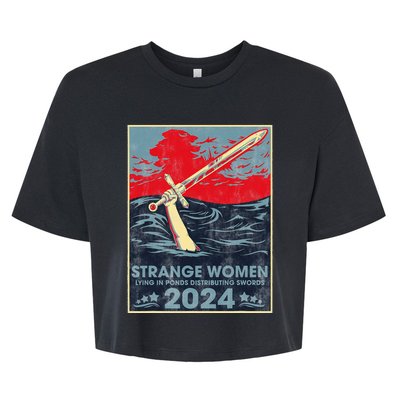 Strange Women Lying In Ponds Distributing Swords 2024 Bella+Canvas Jersey Crop Tee