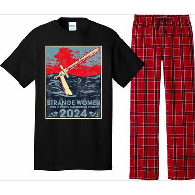 Strange Women Lying In Ponds Distributing Swords 2024 Pajama Set