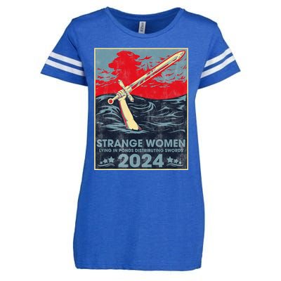 Strange Women Lying In Ponds Distributing Swords 2024 Enza Ladies Jersey Football T-Shirt