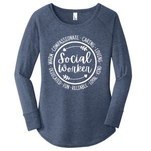 Social Worker Life Social Work Appreciation Women's Perfect Tri Tunic Long Sleeve Shirt