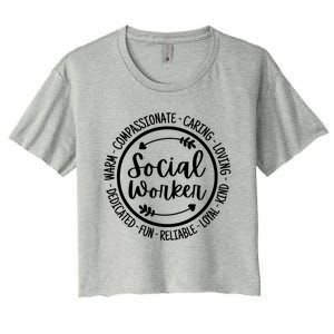 Social Worker Life Social Work Appreciation Women's Crop Top Tee