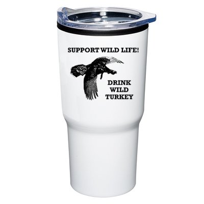 Support Wild Life Drink Wild Turkey Bourbon Vintage Gift Drinking Tumbler