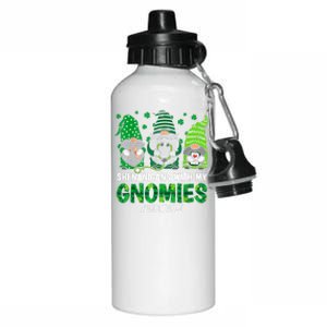 Shenanigans With My Gnomies ER Nurse St Patricks Day Gnome Aluminum Water Bottle