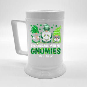 Shenanigans With My Gnomies ER Nurse St Patricks Day Gnome Beer Stein