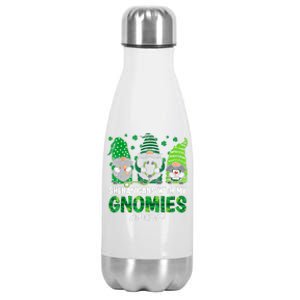 Shenanigans With My Gnomies ER Nurse St Patricks Day Gnome Stainless Steel Insulated Water Bottle