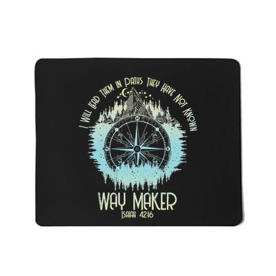 Spiritual Way Maker Bible Verse Christian Faith Way Maker Mousepad