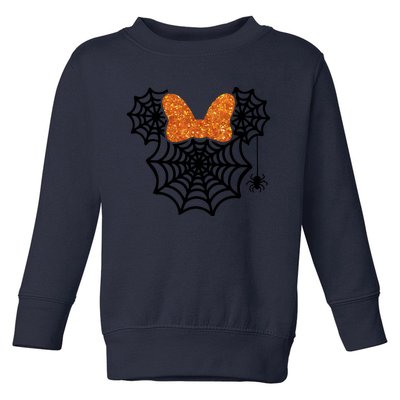 Spider Web Mouse Halloween Costume Cute Toddler Sweatshirt