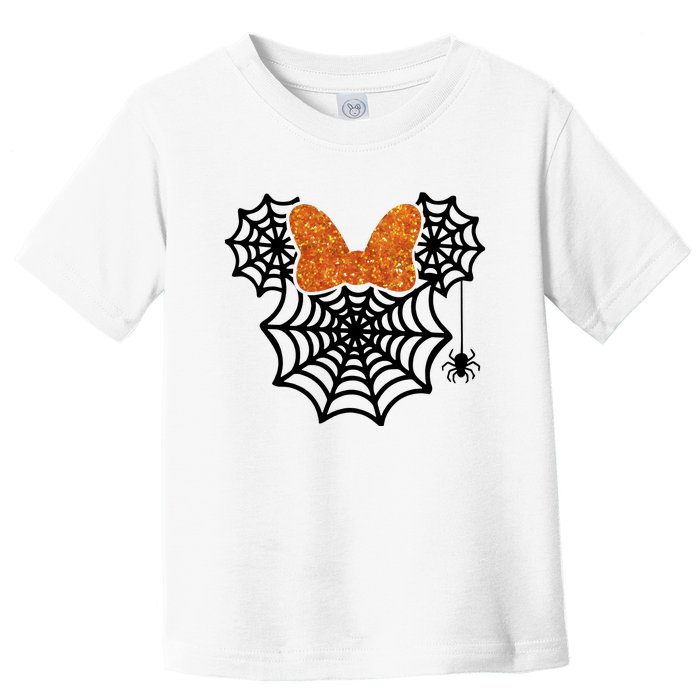 Spider Web Mouse Halloween Costume Cute Toddler T-Shirt