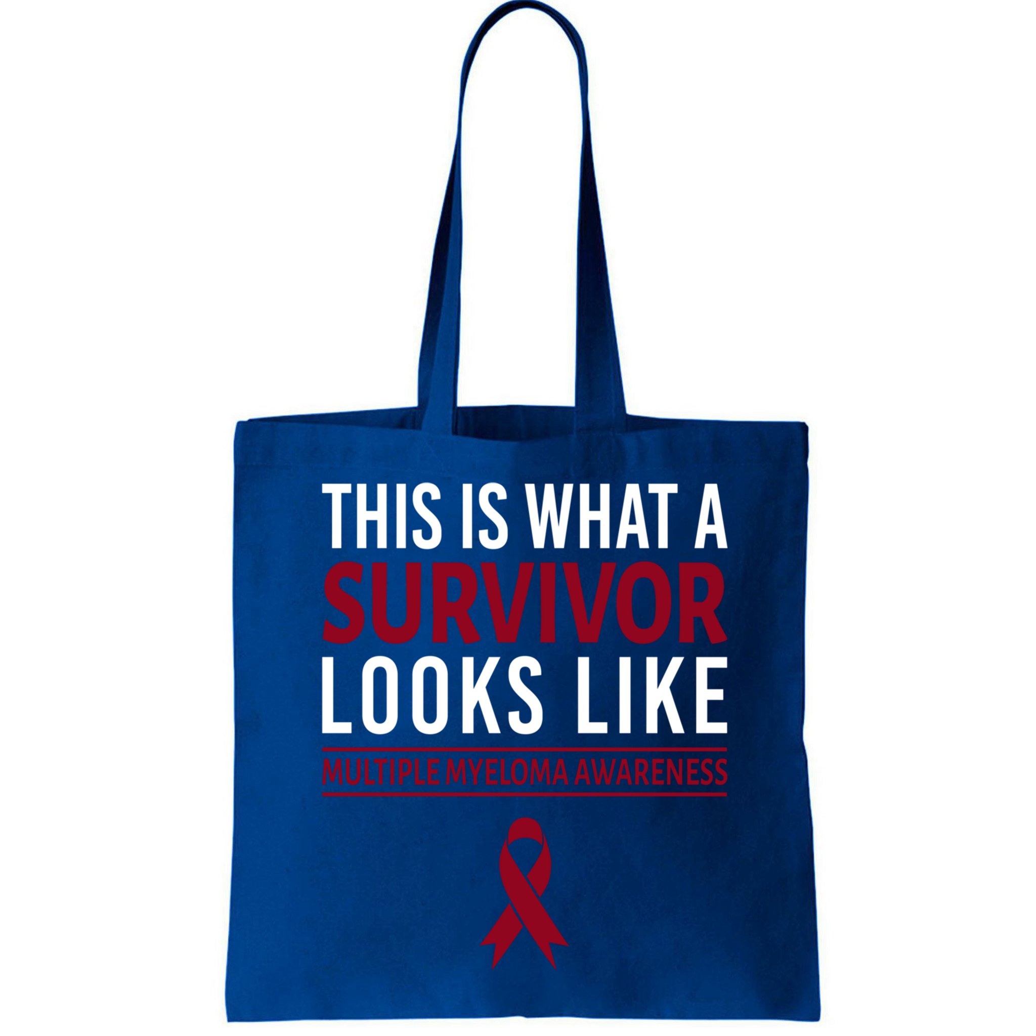 Survivor Warrior Multiple Myeloma Awareness Burgundy Ribbon Gift Bag