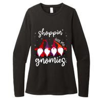 Shopping With My Gnomies Cute Xmas Gnomes Lover Christmas Womens CVC Long Sleeve Shirt