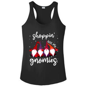 Shopping With My Gnomies Cute Xmas Gnomes Lover Christmas Ladies PosiCharge Competitor Racerback Tank