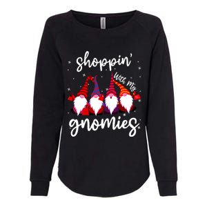 Shopping With My Gnomies Cute Xmas Gnomes Lover Christmas Womens California Wash Sweatshirt