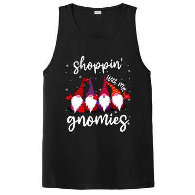 Shopping With My Gnomies Cute Xmas Gnomes Lover Christmas PosiCharge Competitor Tank