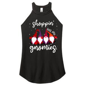 Shopping With My Gnomies Cute Xmas Gnomes Lover Christmas Women's Perfect Tri Rocker Tank