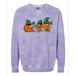 Shenanigans With My Gnomies, St Patricks Gnome Colorblast Crewneck Sweatshirt