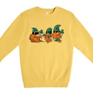 Shenanigans With My Gnomies, St Patricks Gnome Premium Crewneck Sweatshirt