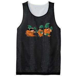 Shenanigans With My Gnomies, St Patricks Gnome Mesh Reversible Basketball Jersey Tank