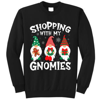 Shopping With My Gnomies Hanging Out Funny Christmas Family Sweatshirt