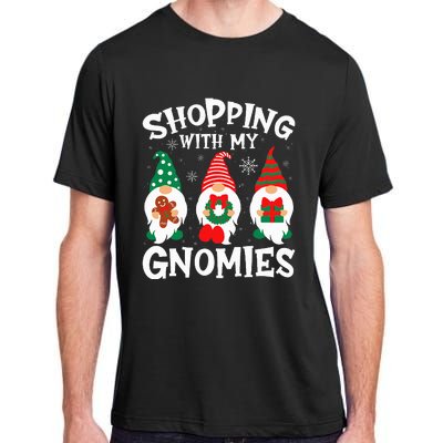 Shopping With My Gnomies Hanging Out Funny Christmas Family Adult ChromaSoft Performance T-Shirt