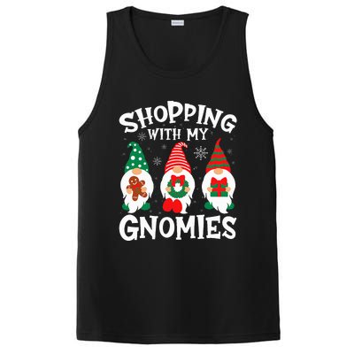 Shopping With My Gnomies Hanging Out Funny Christmas Family PosiCharge Competitor Tank