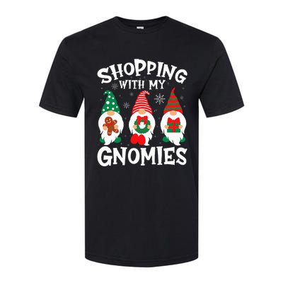 Shopping With My Gnomies Hanging Out Funny Christmas Family Softstyle CVC T-Shirt