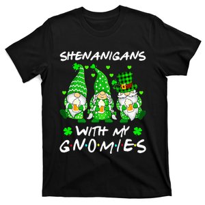 Shenanigans With My Gnomies Shamrock Happy St Patricks Day T-Shirt