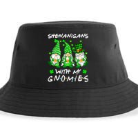 Shenanigans With My Gnomies Shamrock Happy St Patricks Day Sustainable Bucket Hat