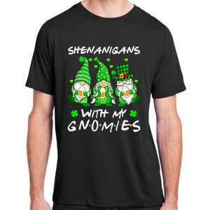 Shenanigans With My Gnomies Shamrock Happy St Patricks Day Adult ChromaSoft Performance T-Shirt