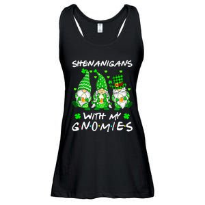 Shenanigans With My Gnomies Shamrock Happy St Patricks Day Ladies Essential Flowy Tank