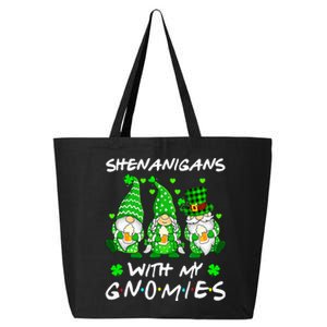 Shenanigans With My Gnomies Shamrock Happy St Patricks Day 25L Jumbo Tote