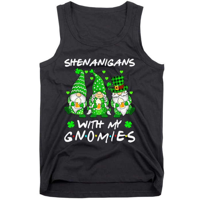 Shenanigans With My Gnomies Shamrock Happy St Patricks Day Tank Top